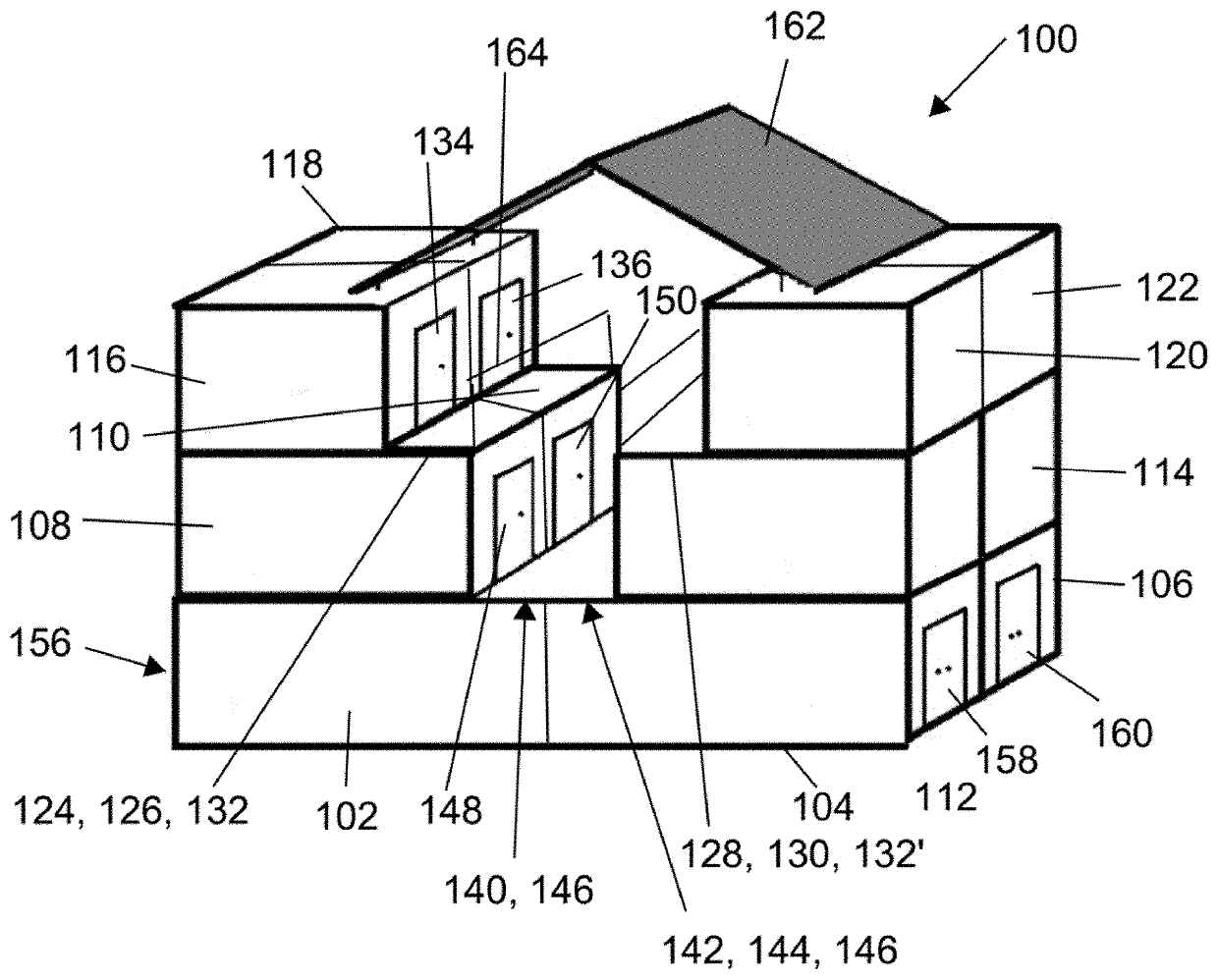Method of designing, configuring and accessing a modular self-storage facility