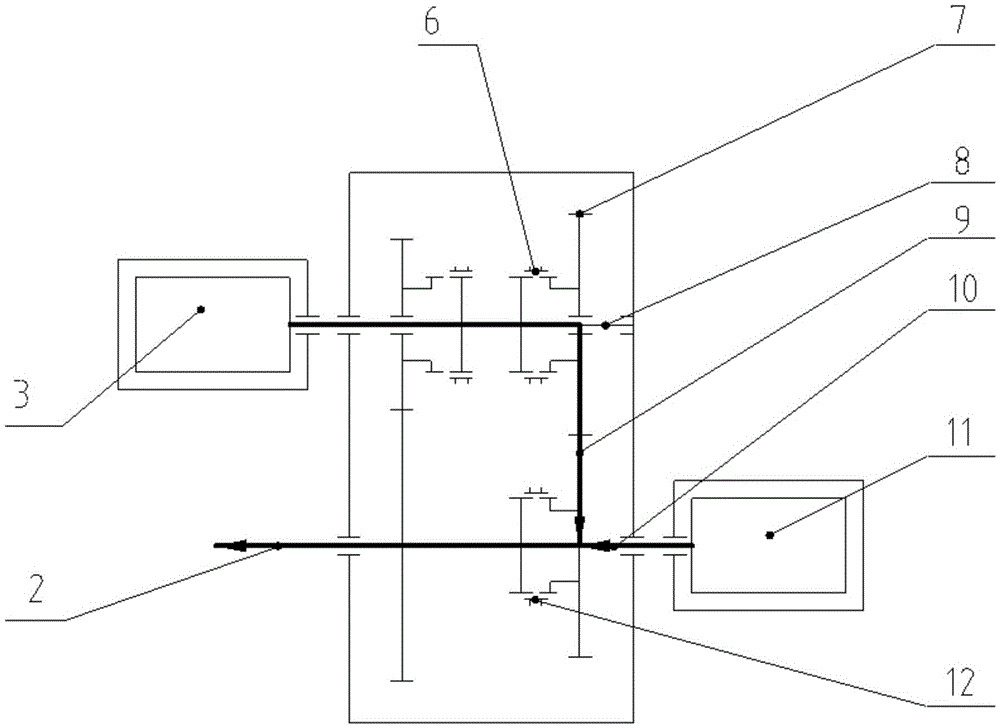 Dual-motor transmission for electric vehicles and shift control method thereof