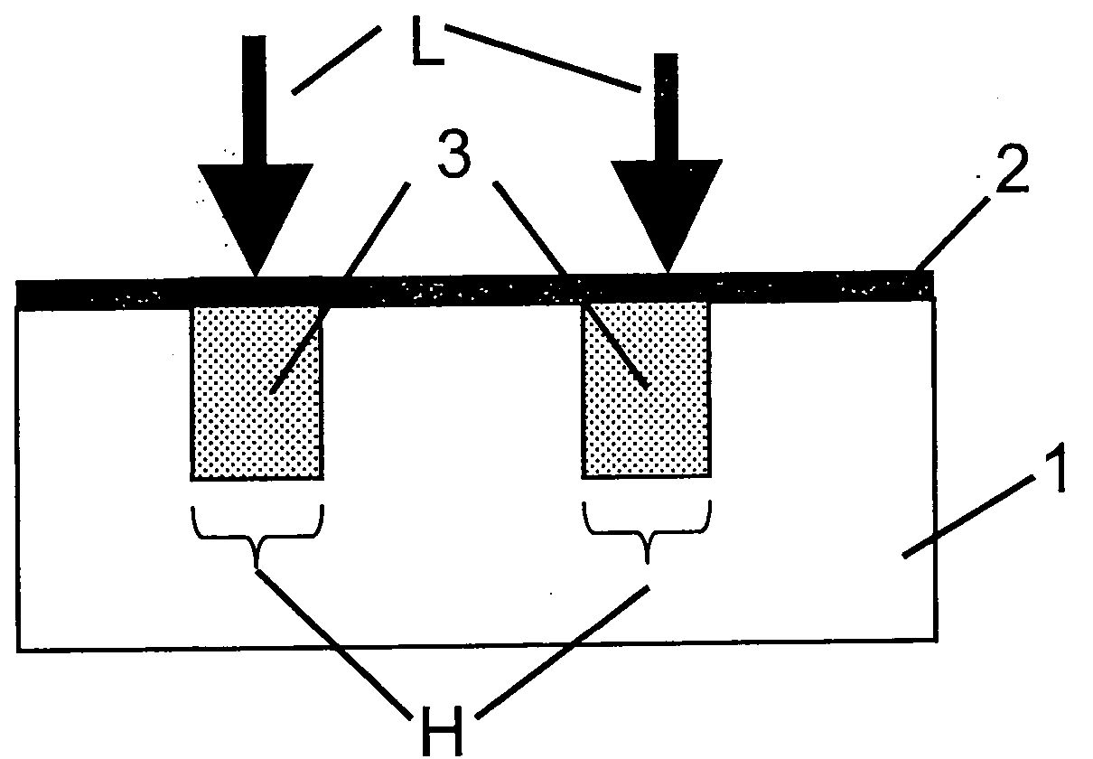 Method for producing a selective doping structure in a semiconductor substrate in order to produce a photovoltaic solar cell