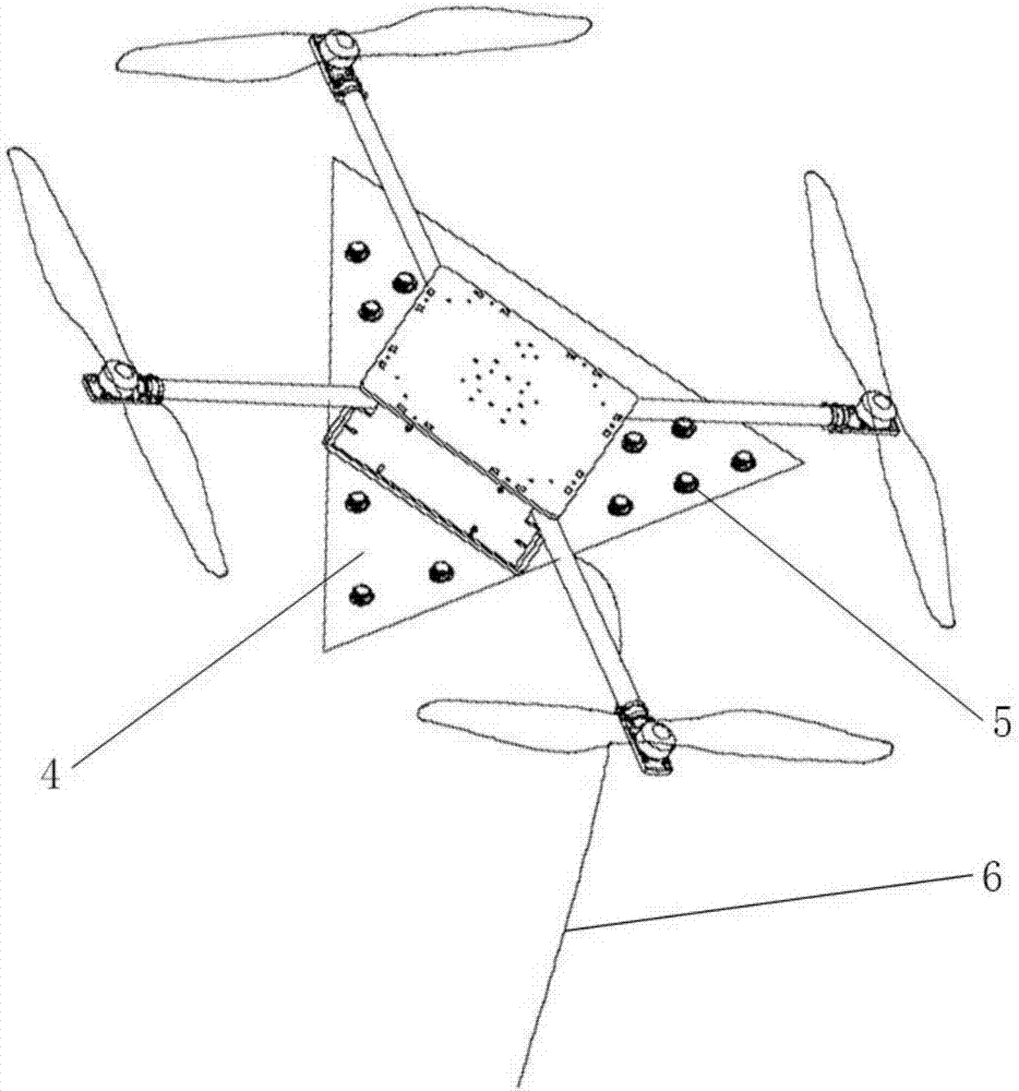 Kite type multi-rotor unmanned aerial vehicle
