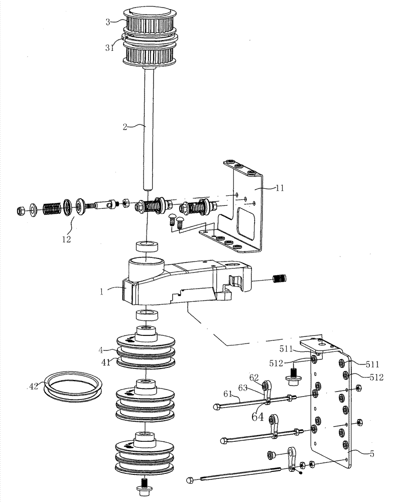 Yarn conveying device of knitting loom