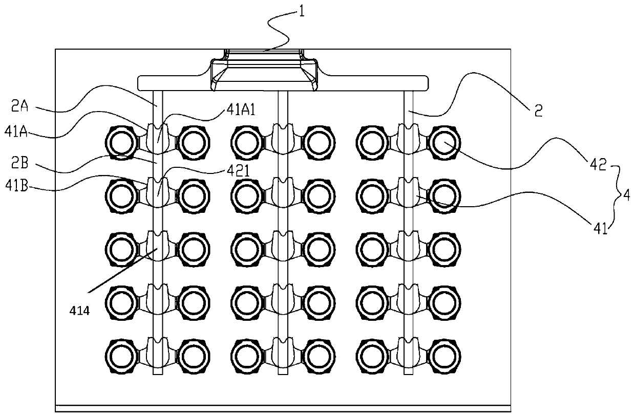 Gating system with wall-mounted gating riser and working method thereof