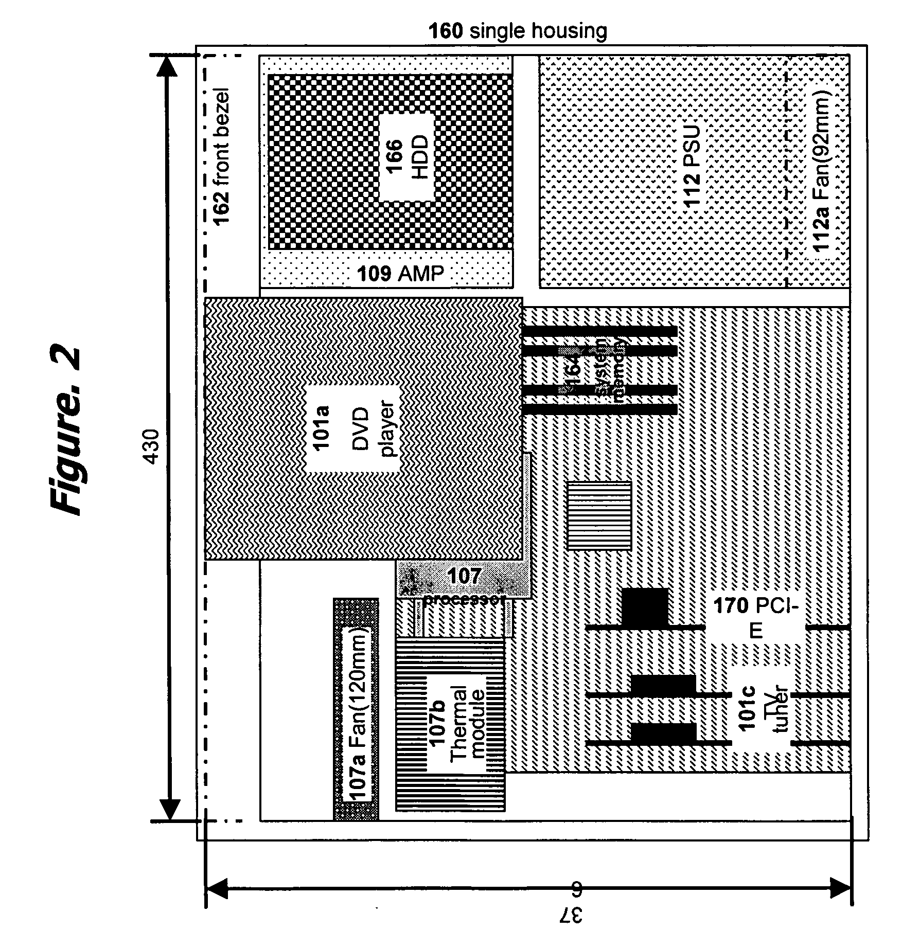 Integrated multimedia signal processing system using centralized processing of signals