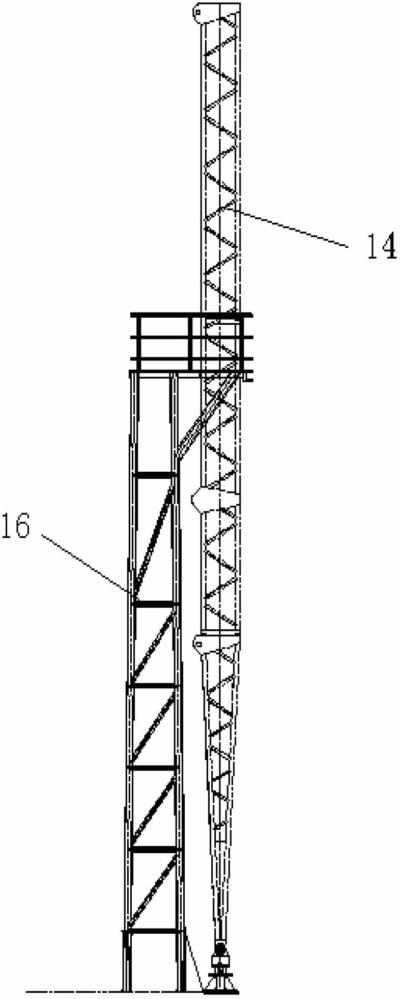Columnar combustion arm guardrail