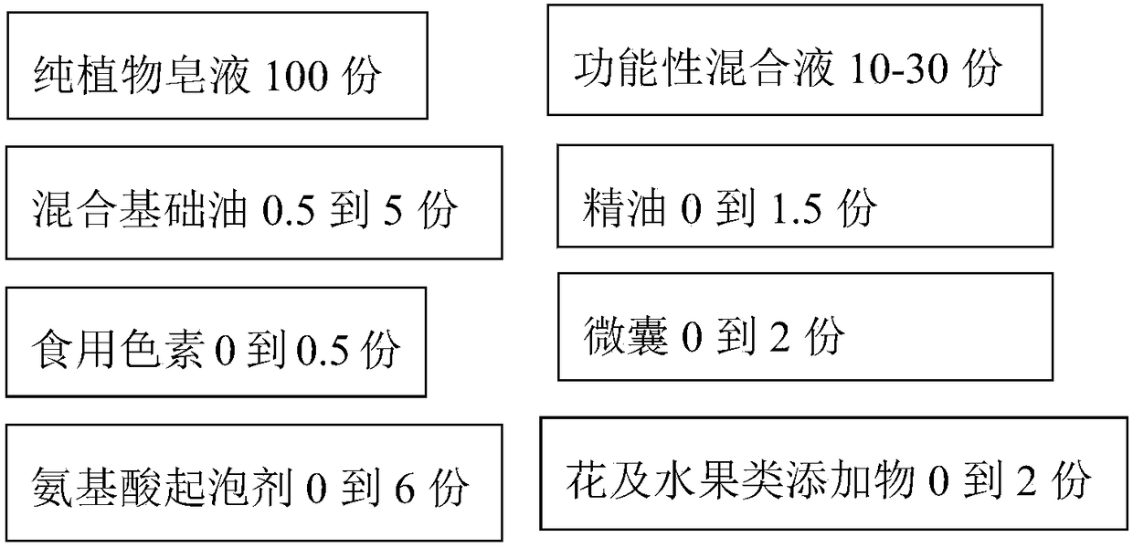Functional handmade soap and preparation method thereof