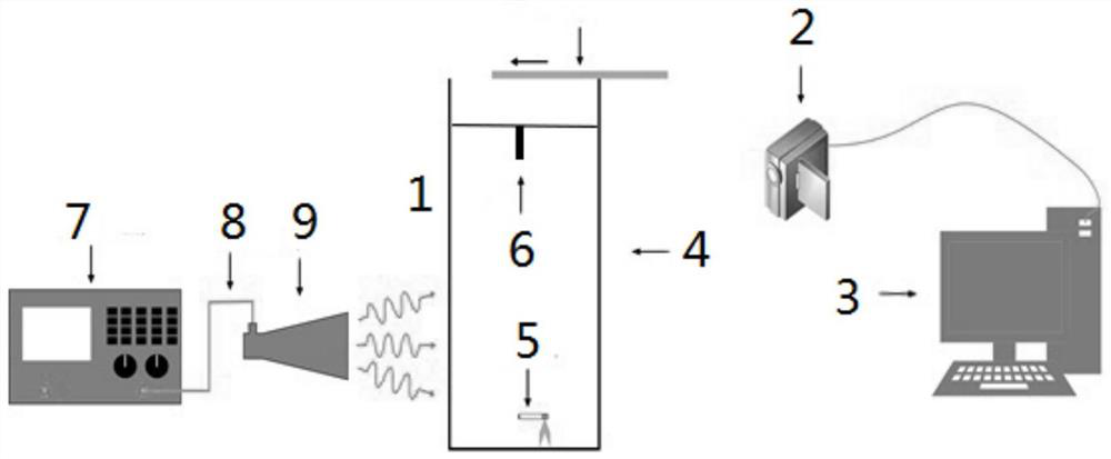 An electromagnetic wave induction device and a switch using the same