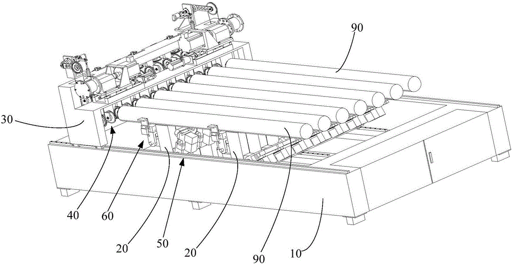 All-silicon-rod squaring machine and squaring method