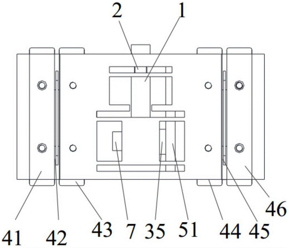 Stick-slip driving cross-scale precision positioning platform provided with side part friction force adjusting mechanism