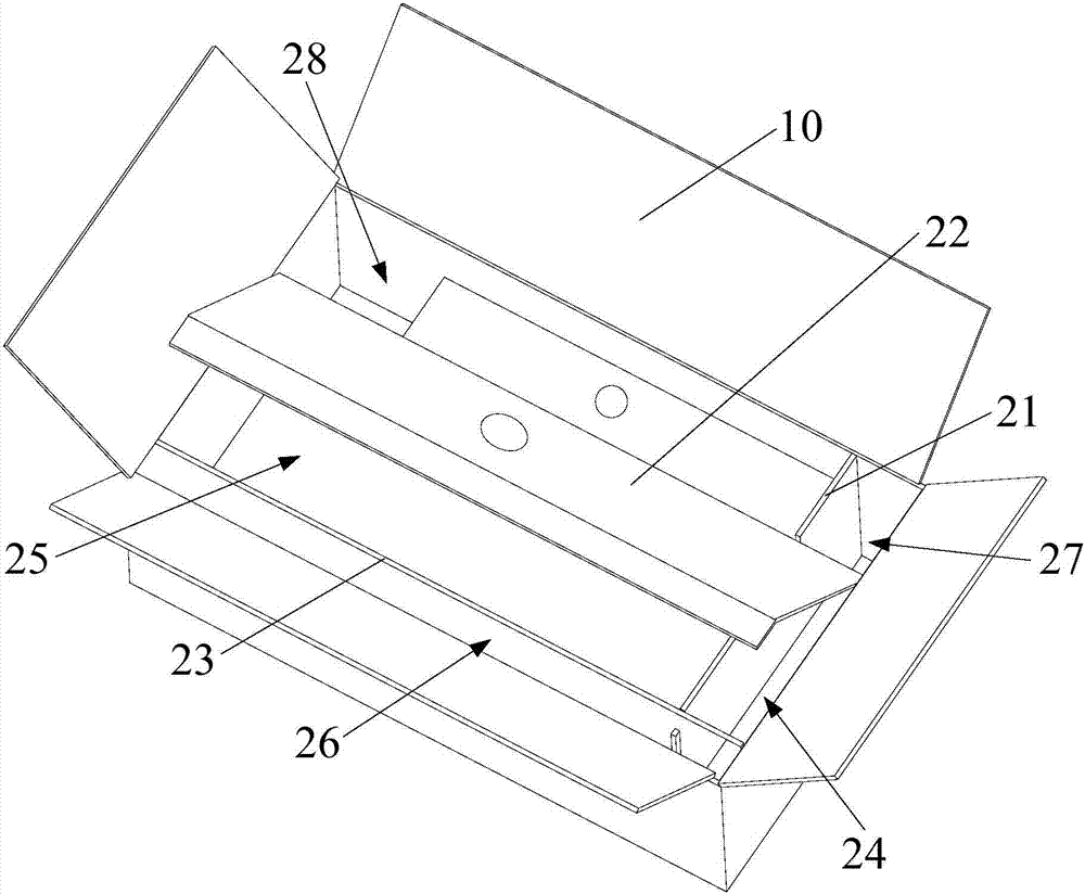 Packing box for air conditioner accessories and packing method thereof