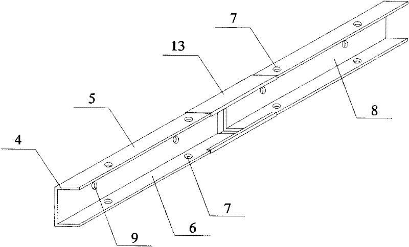 Beam template for building