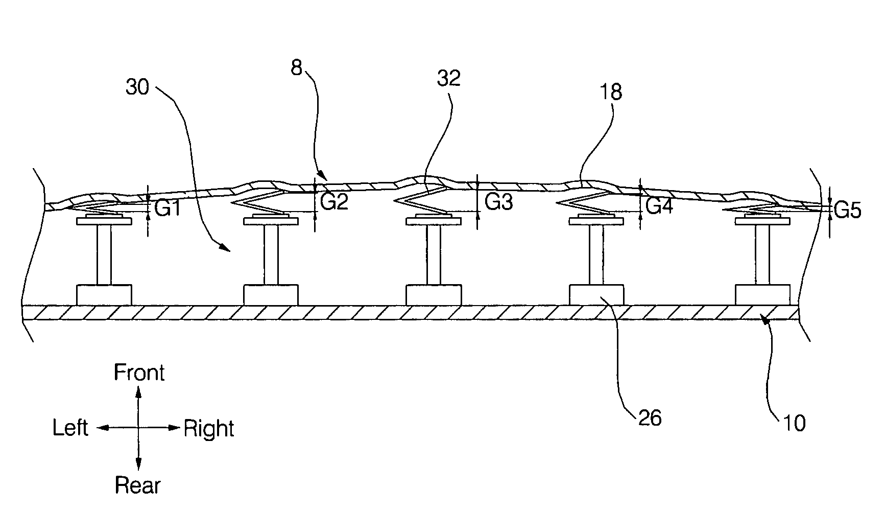 Capacitive switch of electric/electronic device