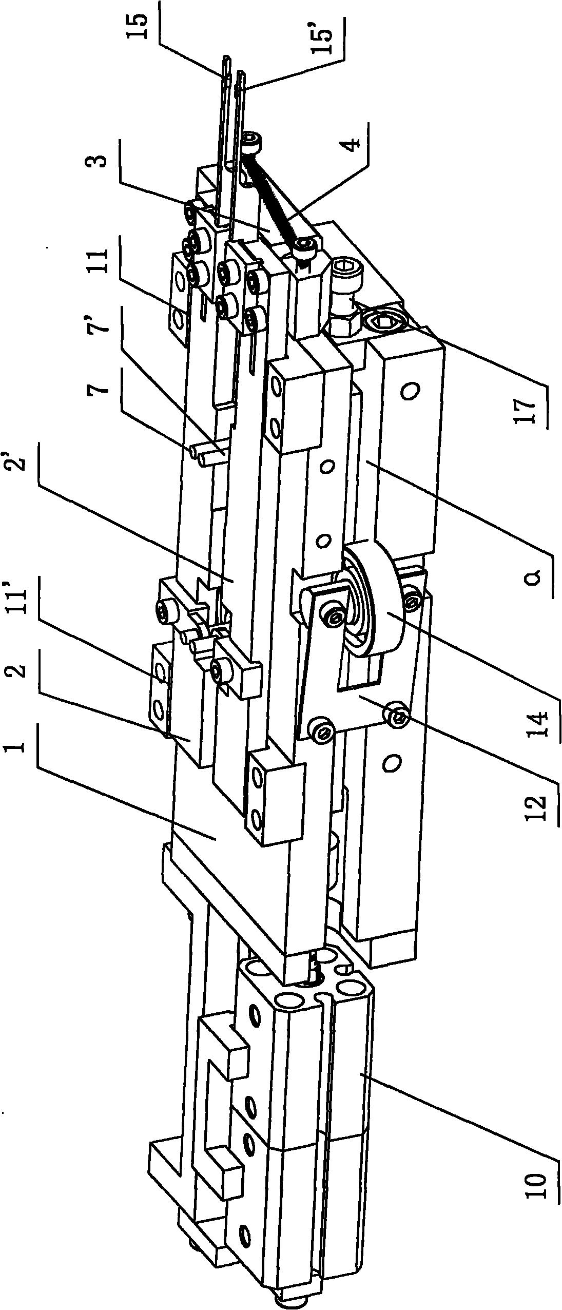 Voltage-stabilizing driving device of wire twister