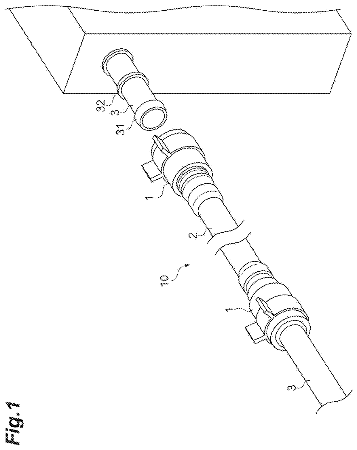 Piping joint and resin tube assembly