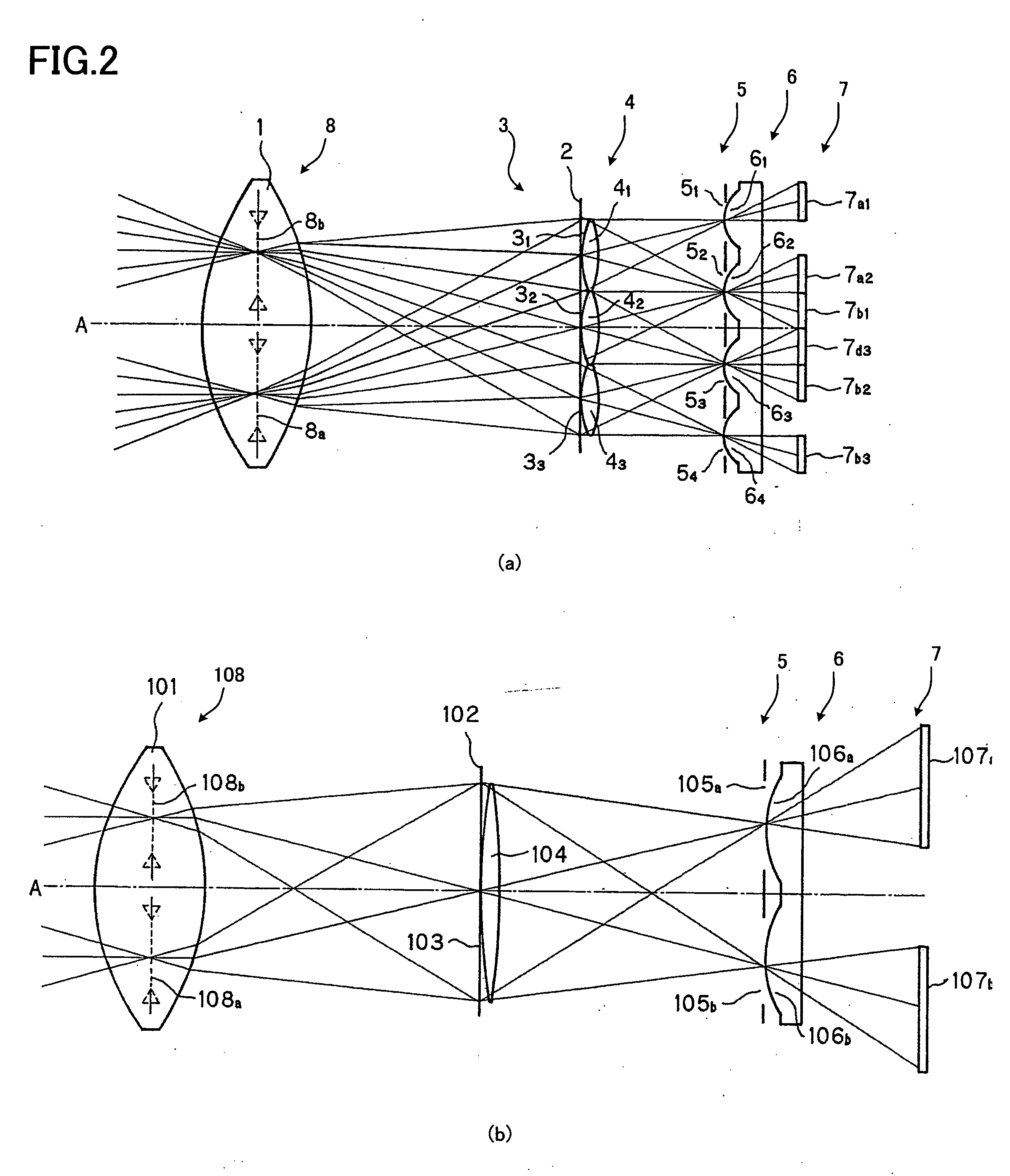 Focus detection optical system, and imaging apparatus incorporating the same