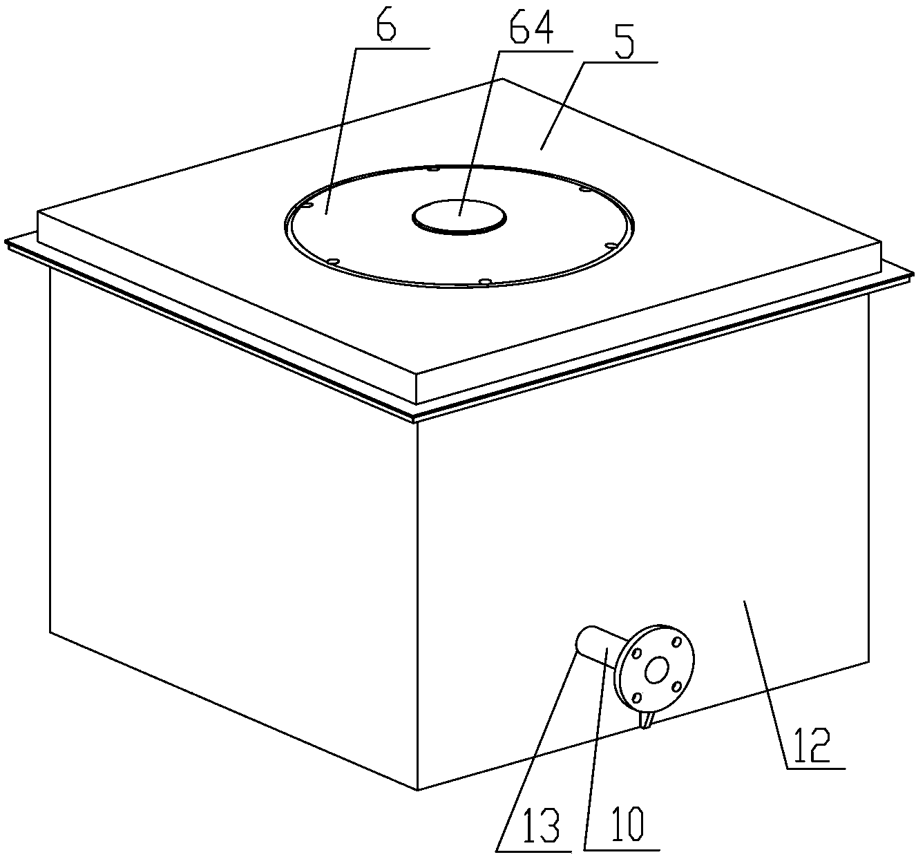 Water meter chamber and water meter device thereof