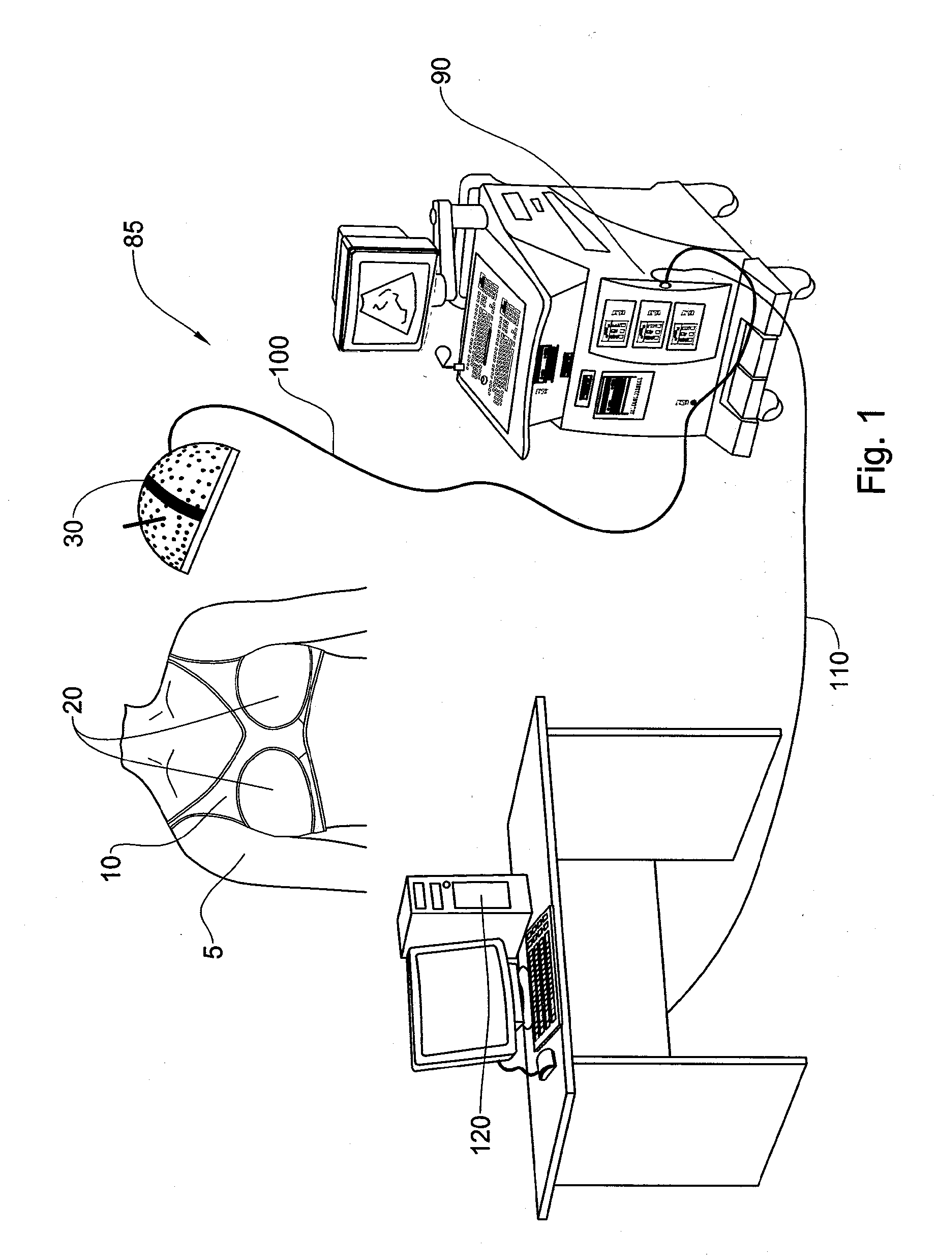 System and method for ultrasonic examination of the breast