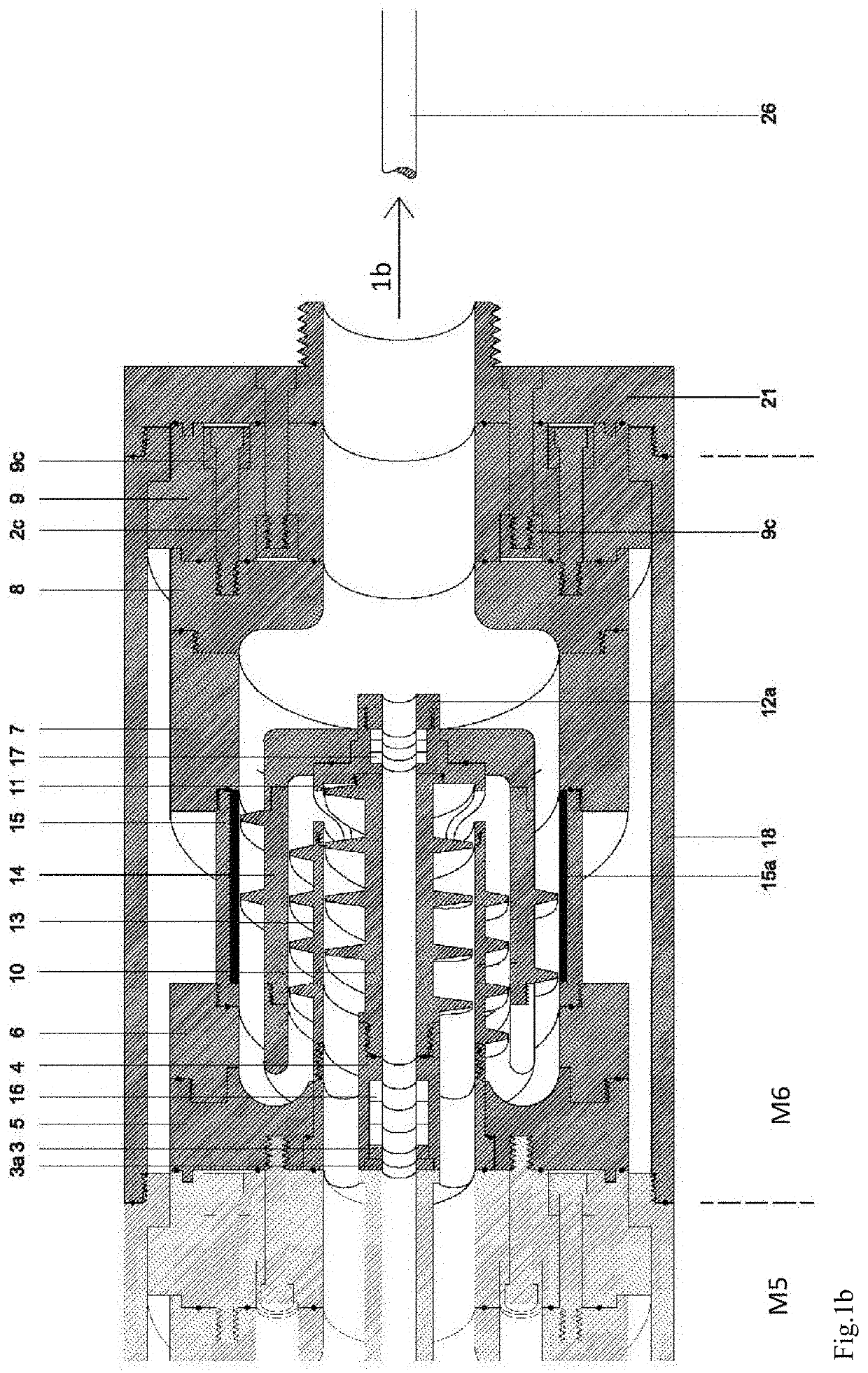 Device and method for prevention of formation of sediments of paraffin and asphaltenes deposits in the pipeline