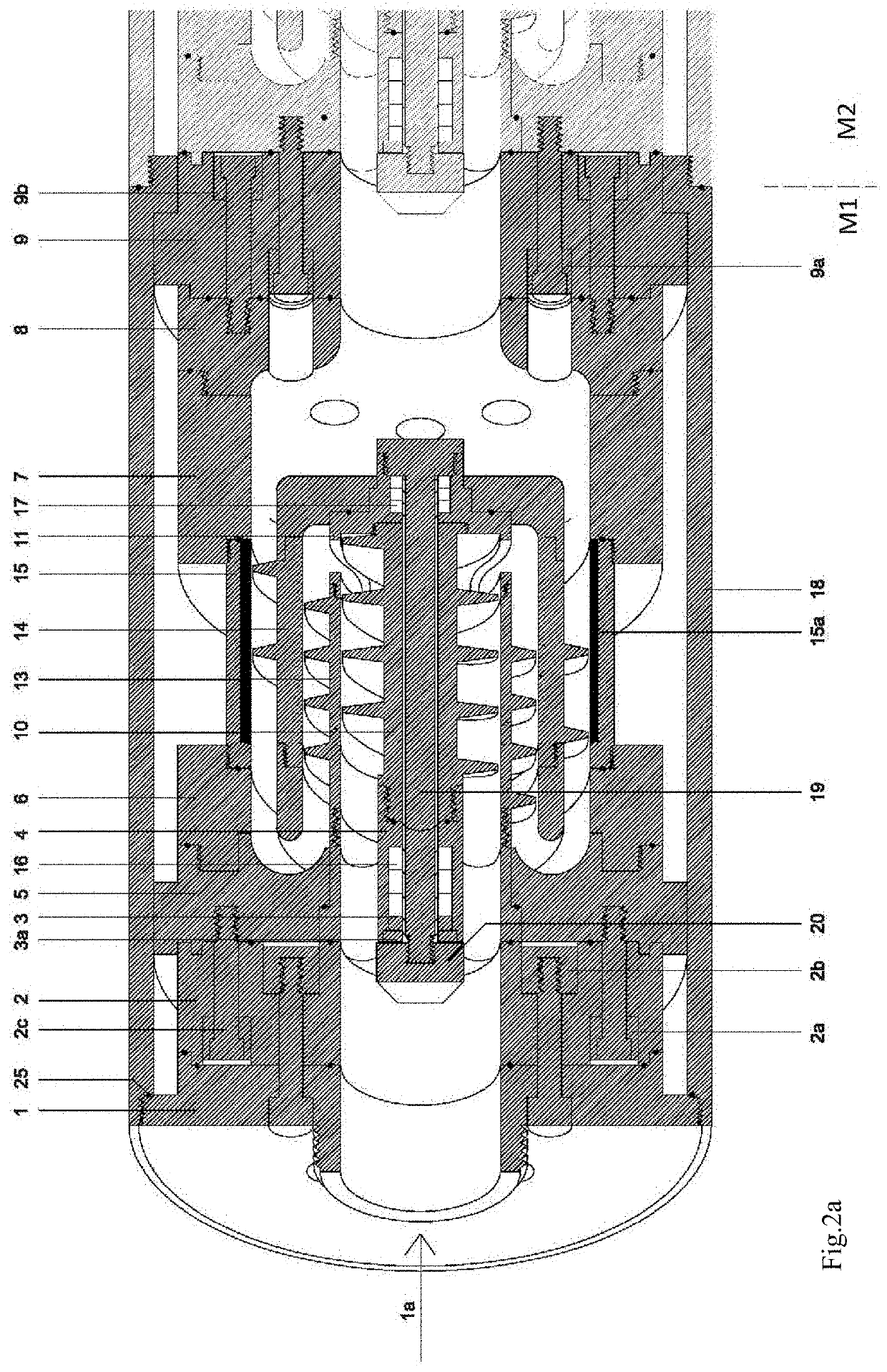 Device and method for prevention of formation of sediments of paraffin and asphaltenes deposits in the pipeline