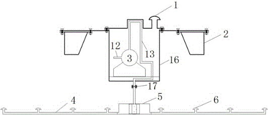 Partition circulation blast aerator and its method