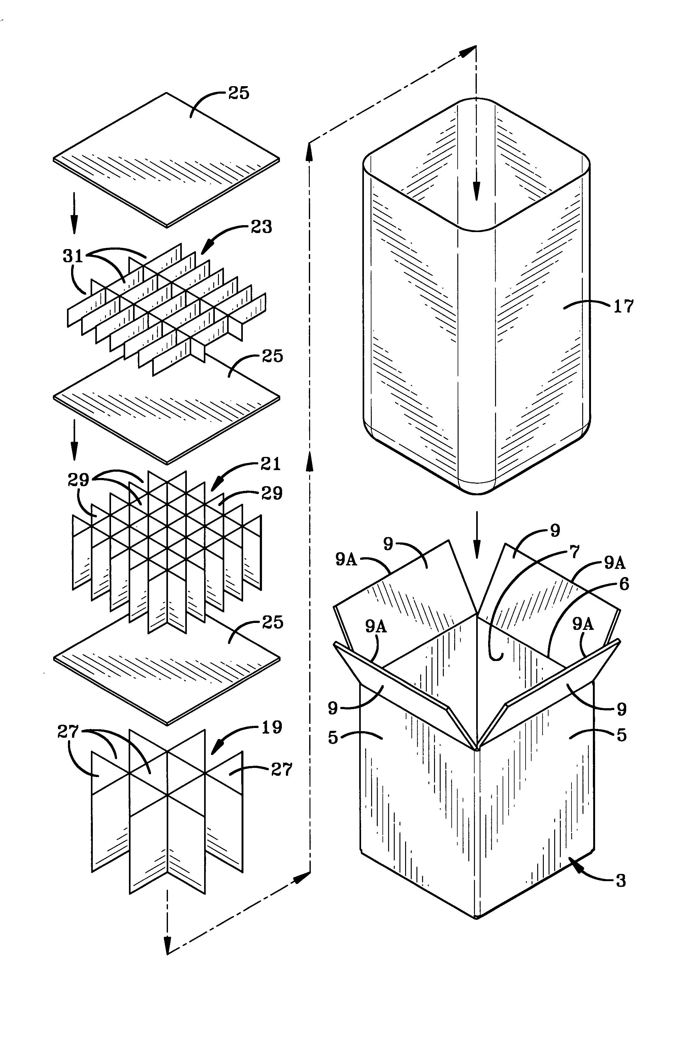 Shipping container for solid hazardous material