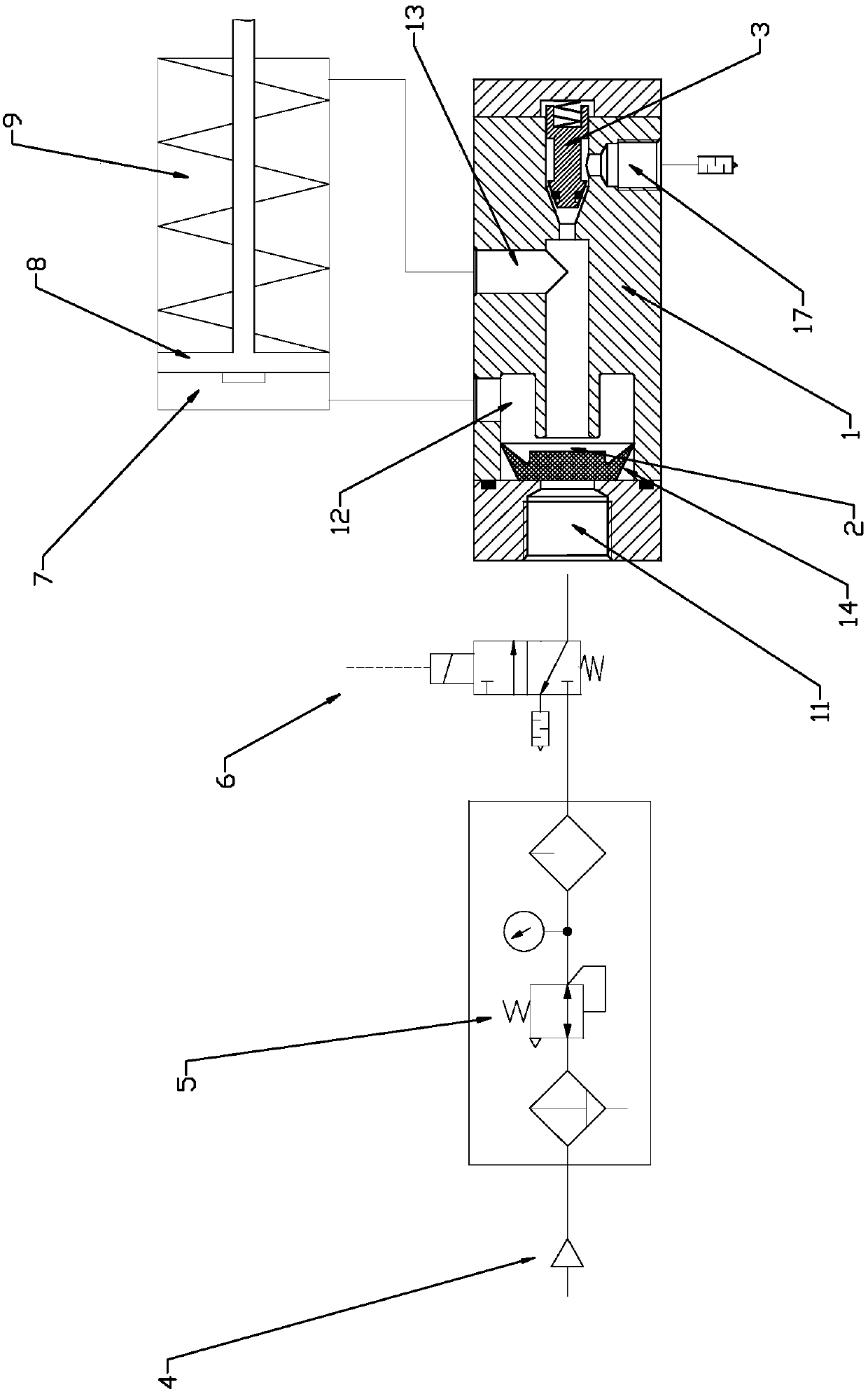 Air control valve installed on pneumatic actuator