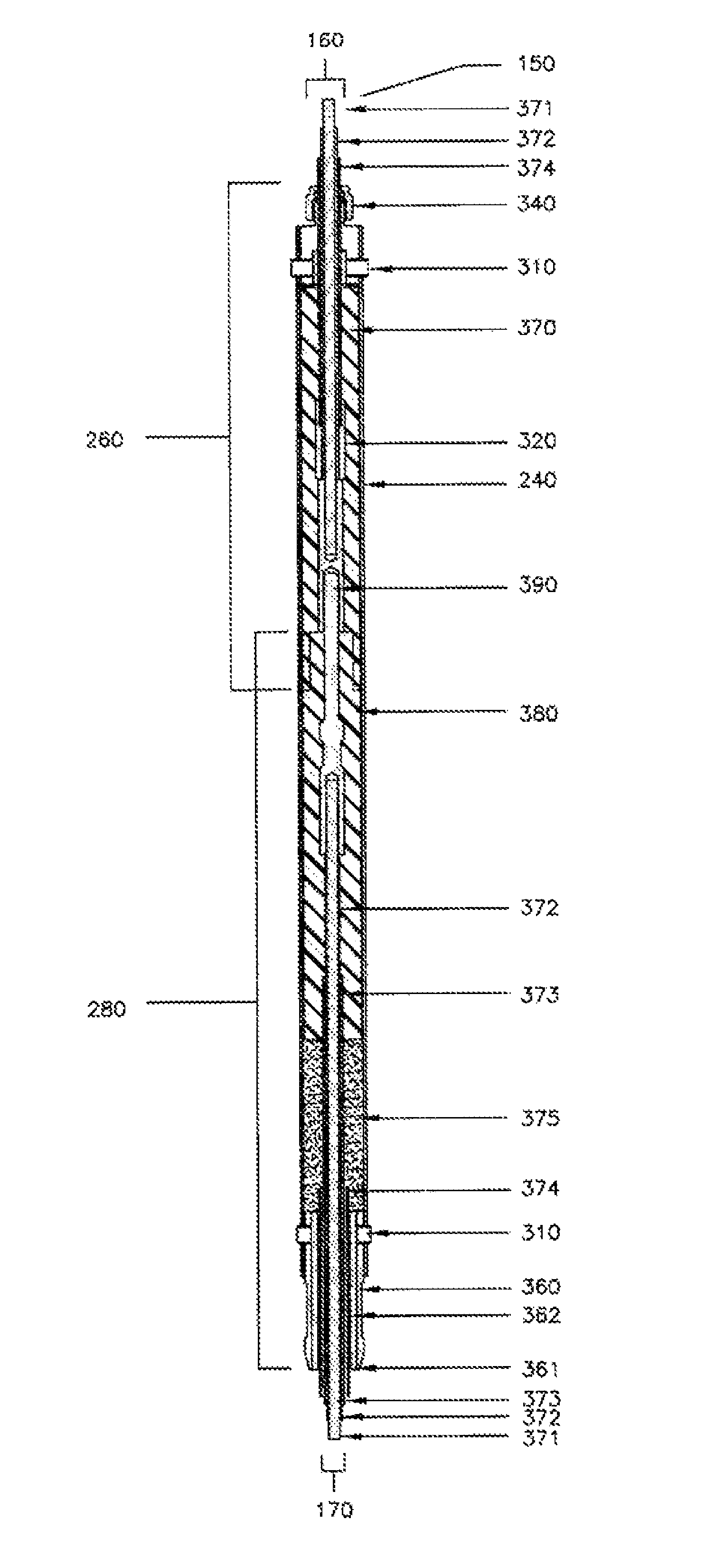 Down hole electrical connector and method for combating rapid decompression