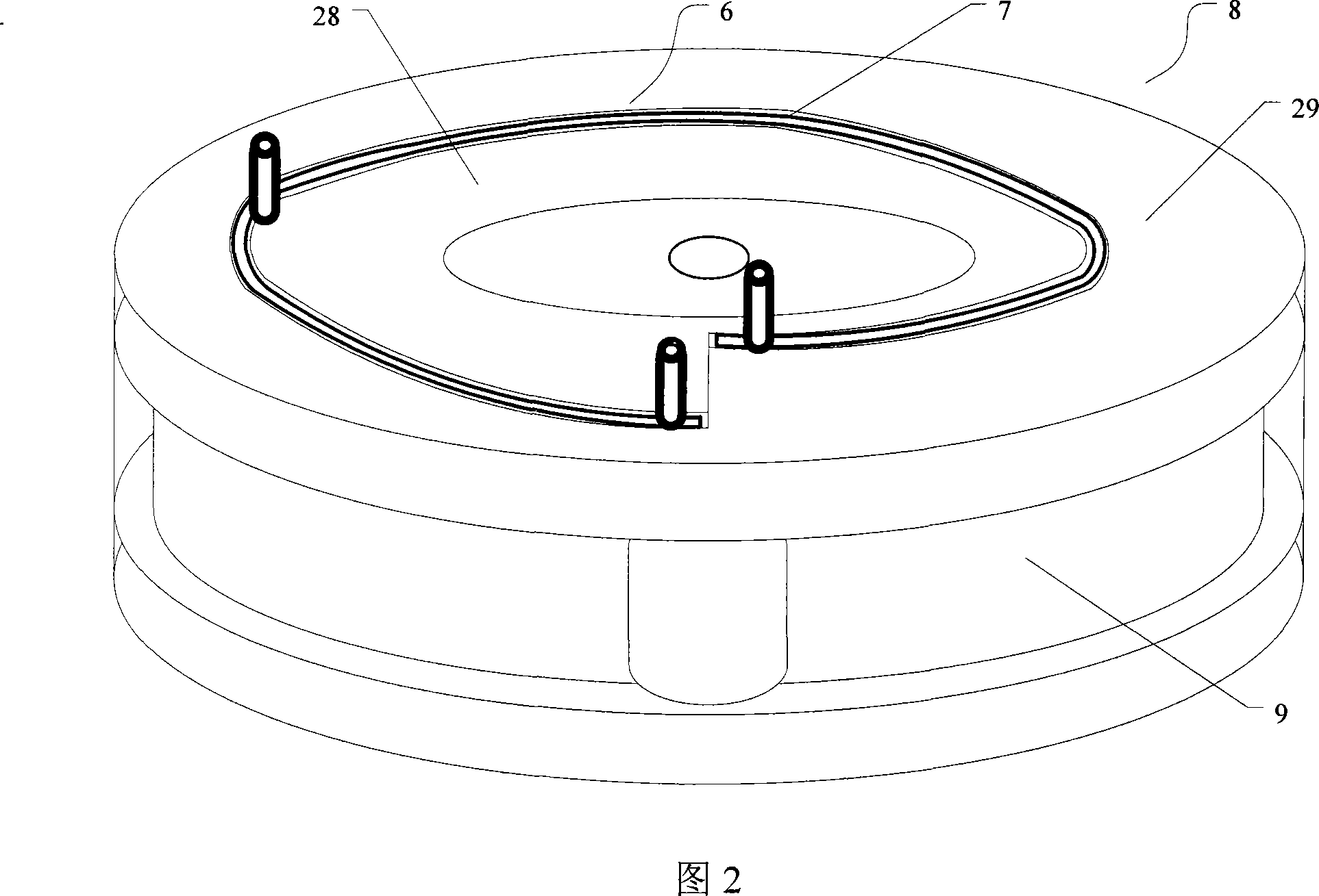 Separator disk on multi-cell component mix liquid separating system and application method of the same