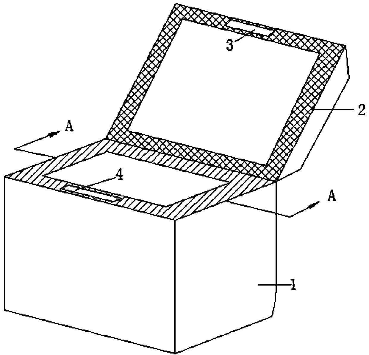 An equipment box for storing electric tools provided with a safety protection structure