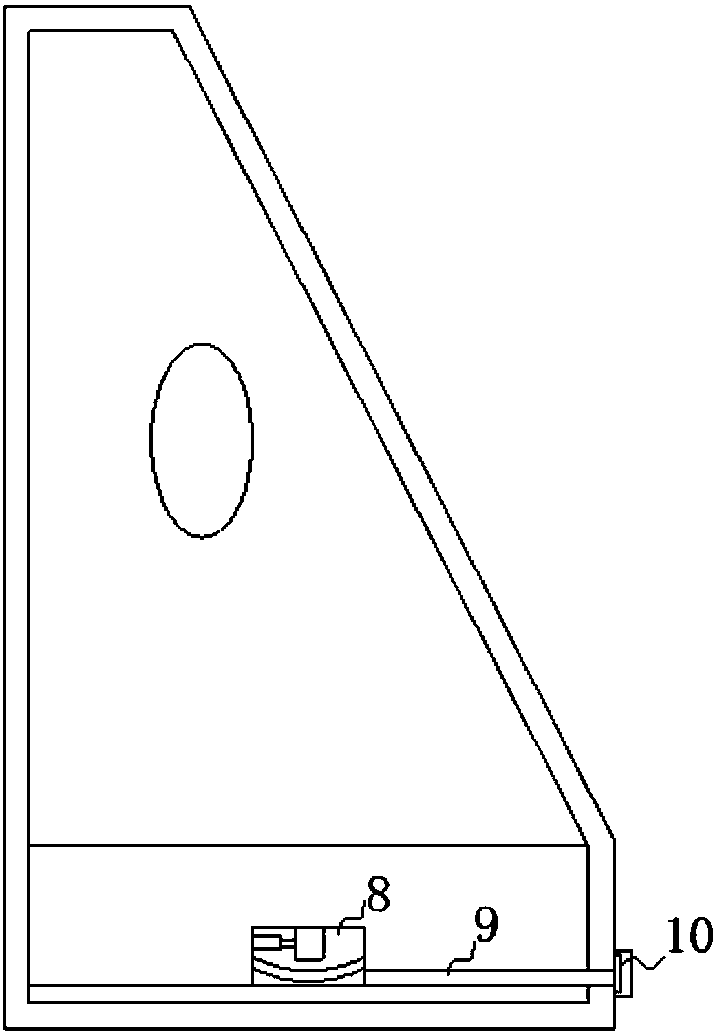 Blowing-type office supply placing device with circulating air flow