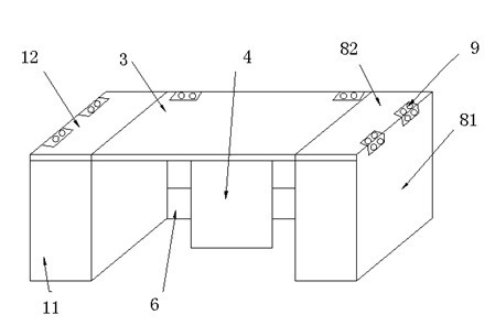 Bed capable of turning into table