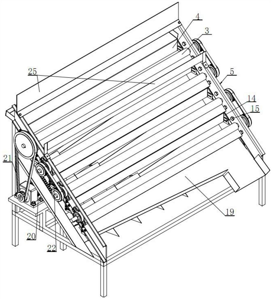 Fruit grading and sorting device