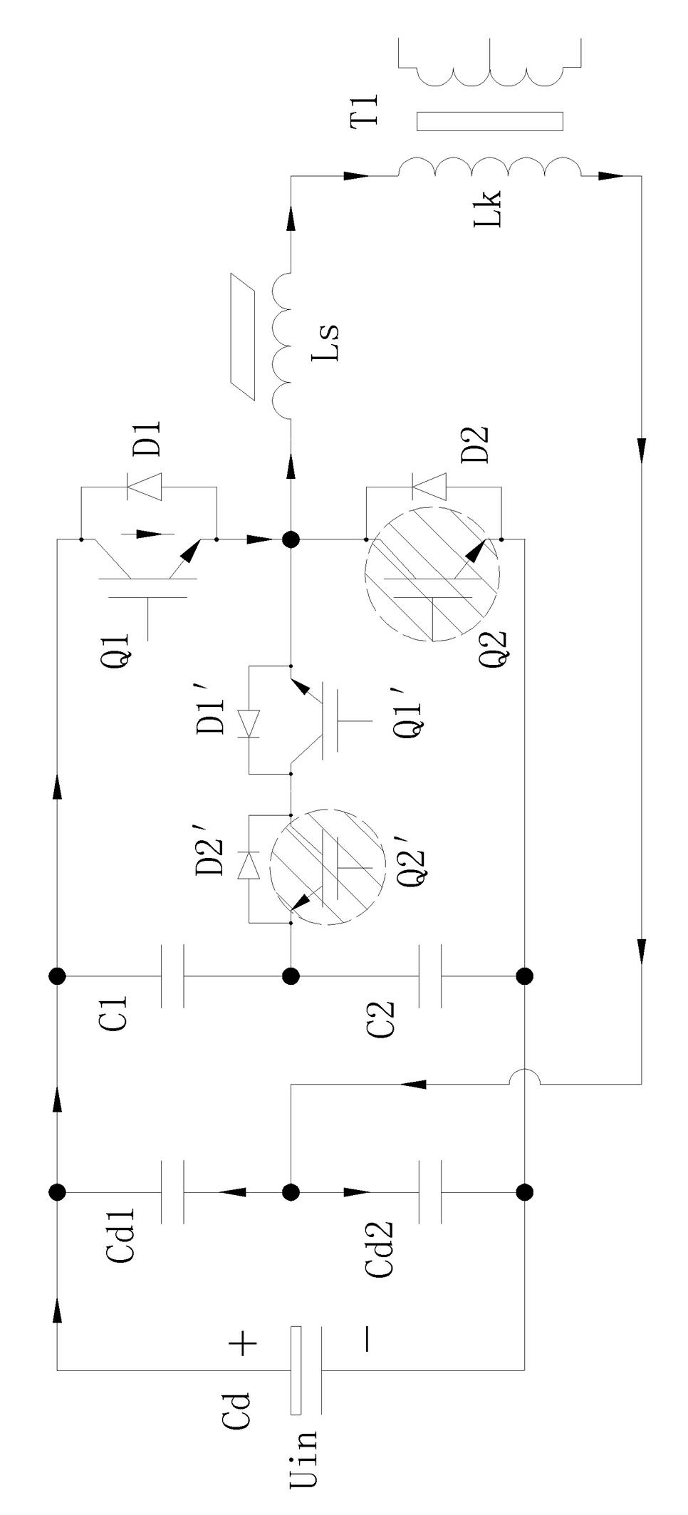 Generalized active soft-switching inversion type welding and cutting power circuit