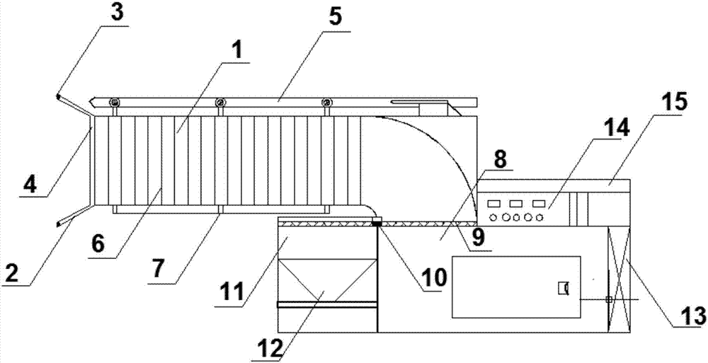 Efficient dust removing system suitable for tunnel construction and using method