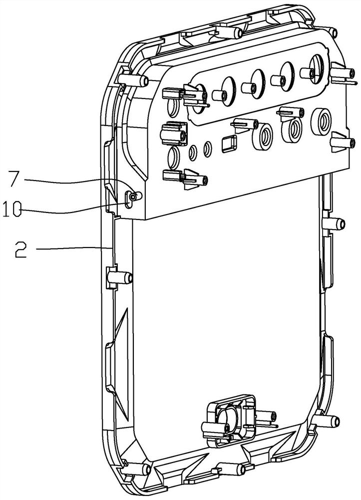 Overturning structure of loudspeaker box terminal door