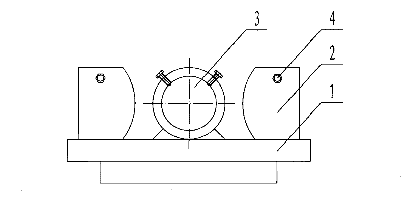 End surface arc turning clamp