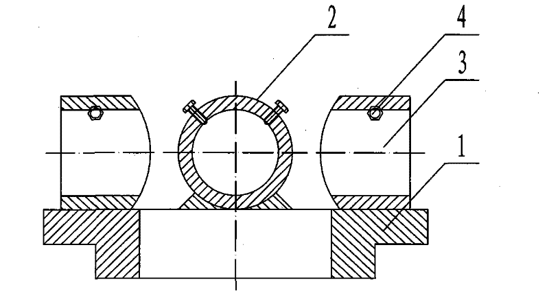 End surface arc turning clamp