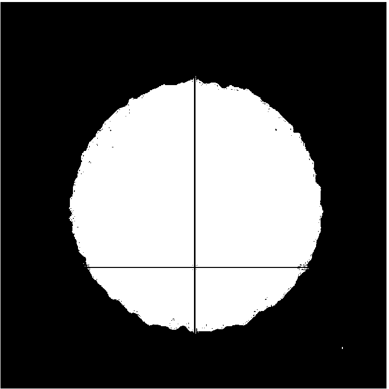 Device and method for measuring size and roundness of tiny round hole at same time