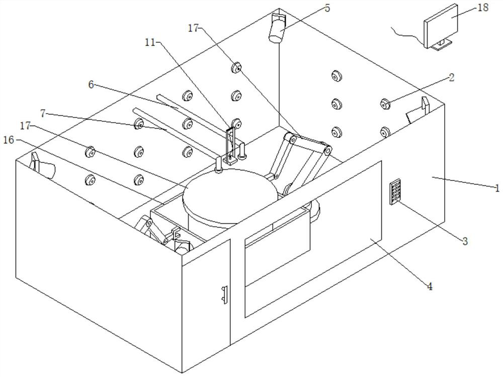 Large-diameter aluminum alloy ingot grain size inspection device and automatic inspection method