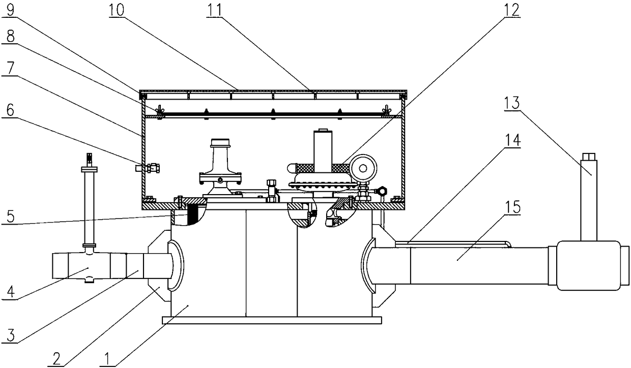 Underground fuel gas pressure adjusting device