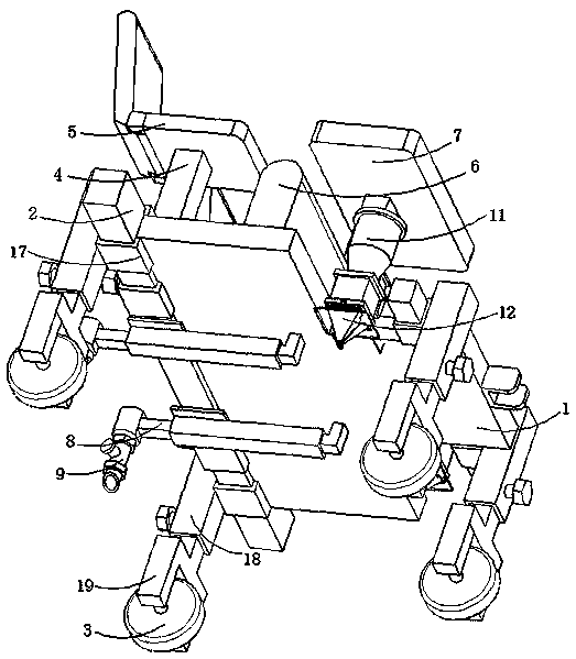 Chili transplanting and watering device for agricultural production