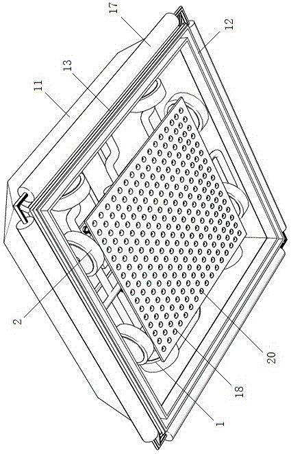 Self-suction movable-type massage device
