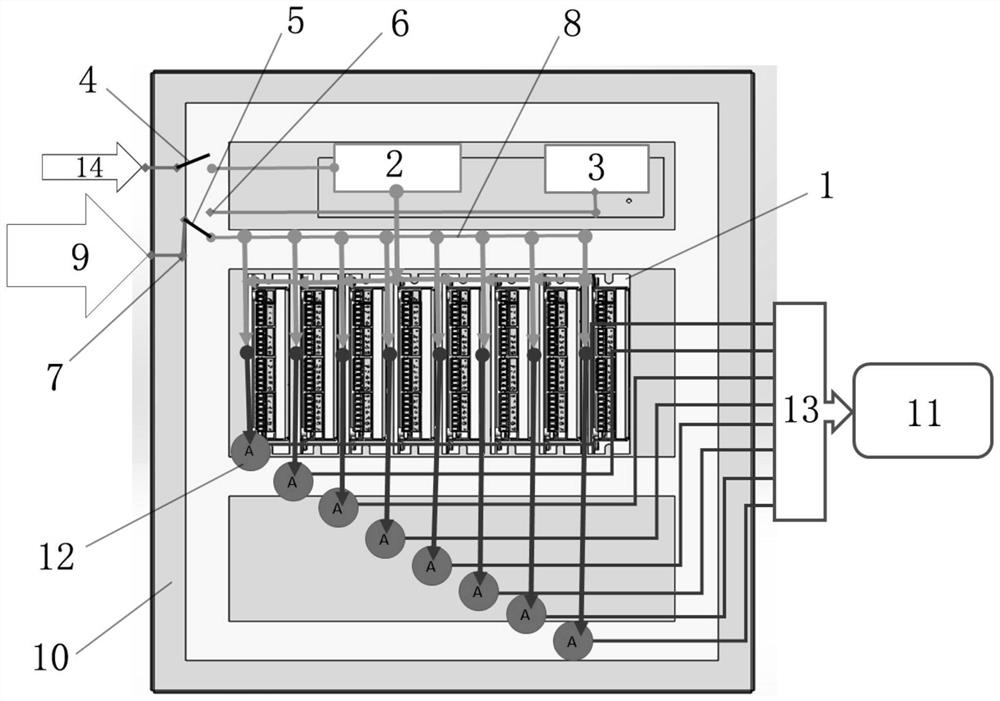 Automatically-controlled current-driven test device for electrically-controlled shock absorber