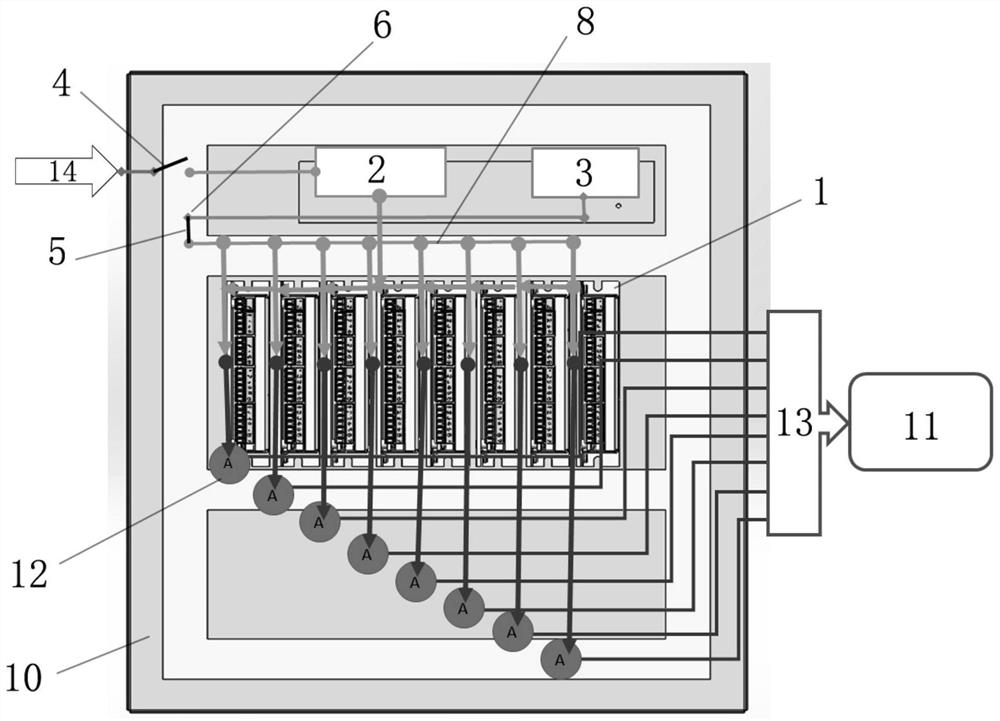 Automatically-controlled current-driven test device for electrically-controlled shock absorber