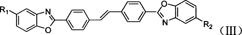 Fluorescent brightening agent and synthesis method of its mixture