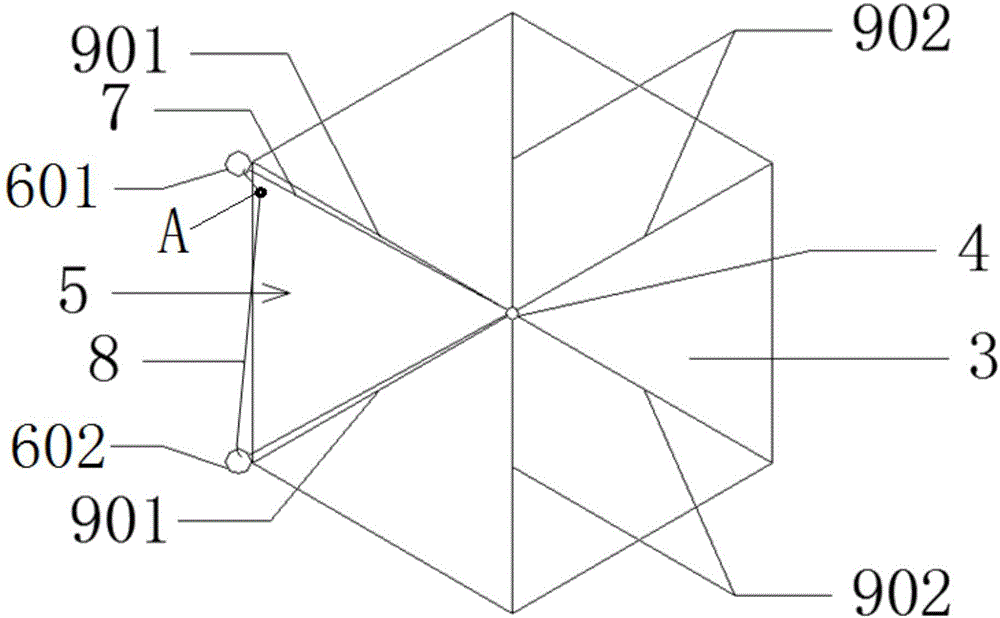 Visual dual-purpose umbrella for sunny days and rainy days and use method thereof