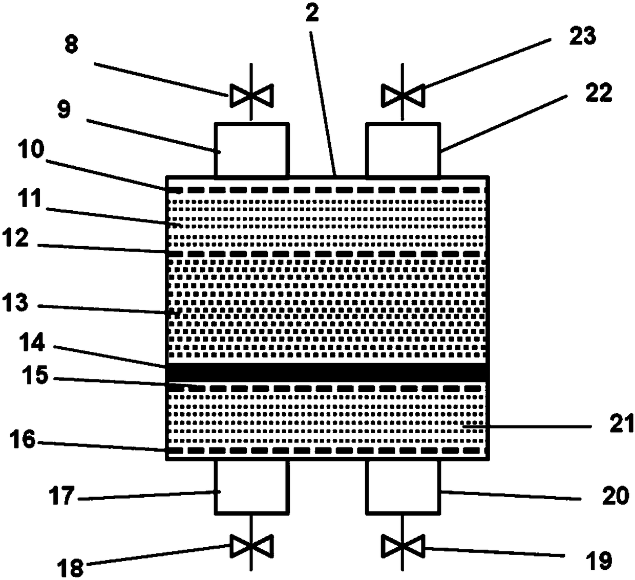 Vacuum heat treatment furnace with chemical oxygen-removing system