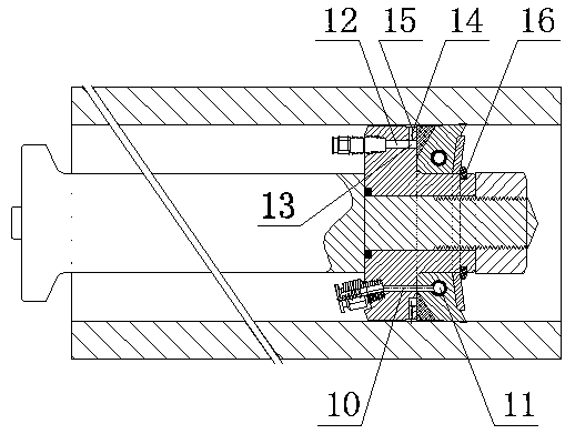 Piston assembly realizing adjustable diameter through grease injection