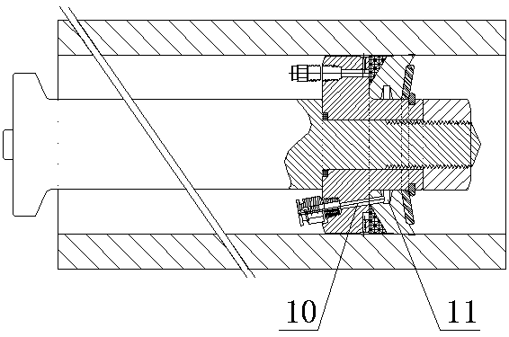 Piston assembly realizing adjustable diameter through grease injection