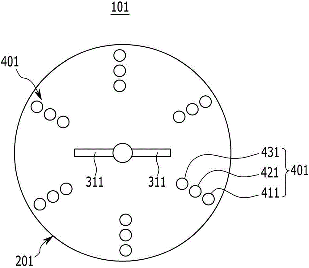 Batch reactor with baffle