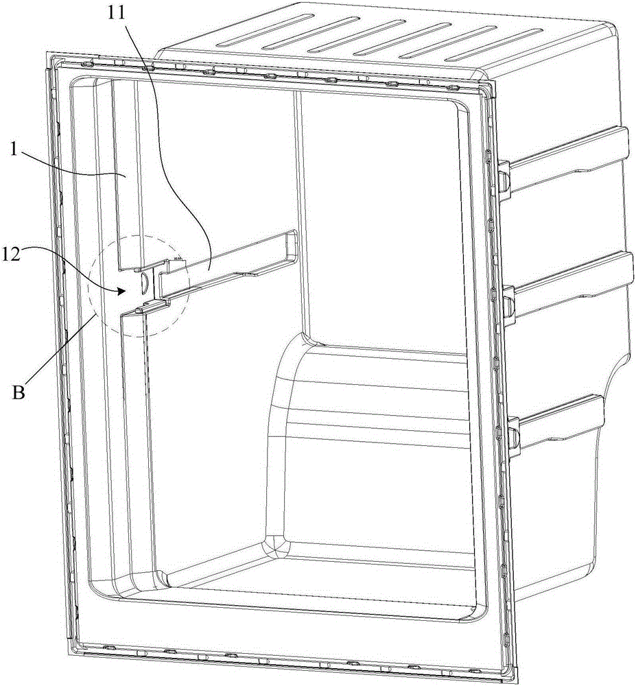 Sliding chute structure of drawer of refrigerator and refrigerator